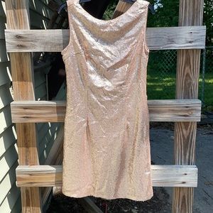 Lulus gold dress